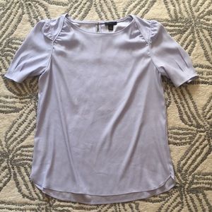 LOFT lavender short sleeve blouse